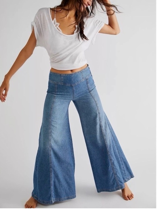 Free People Denim - FREE PEOPLE /We the Free Juniper Wide Leg Jeans